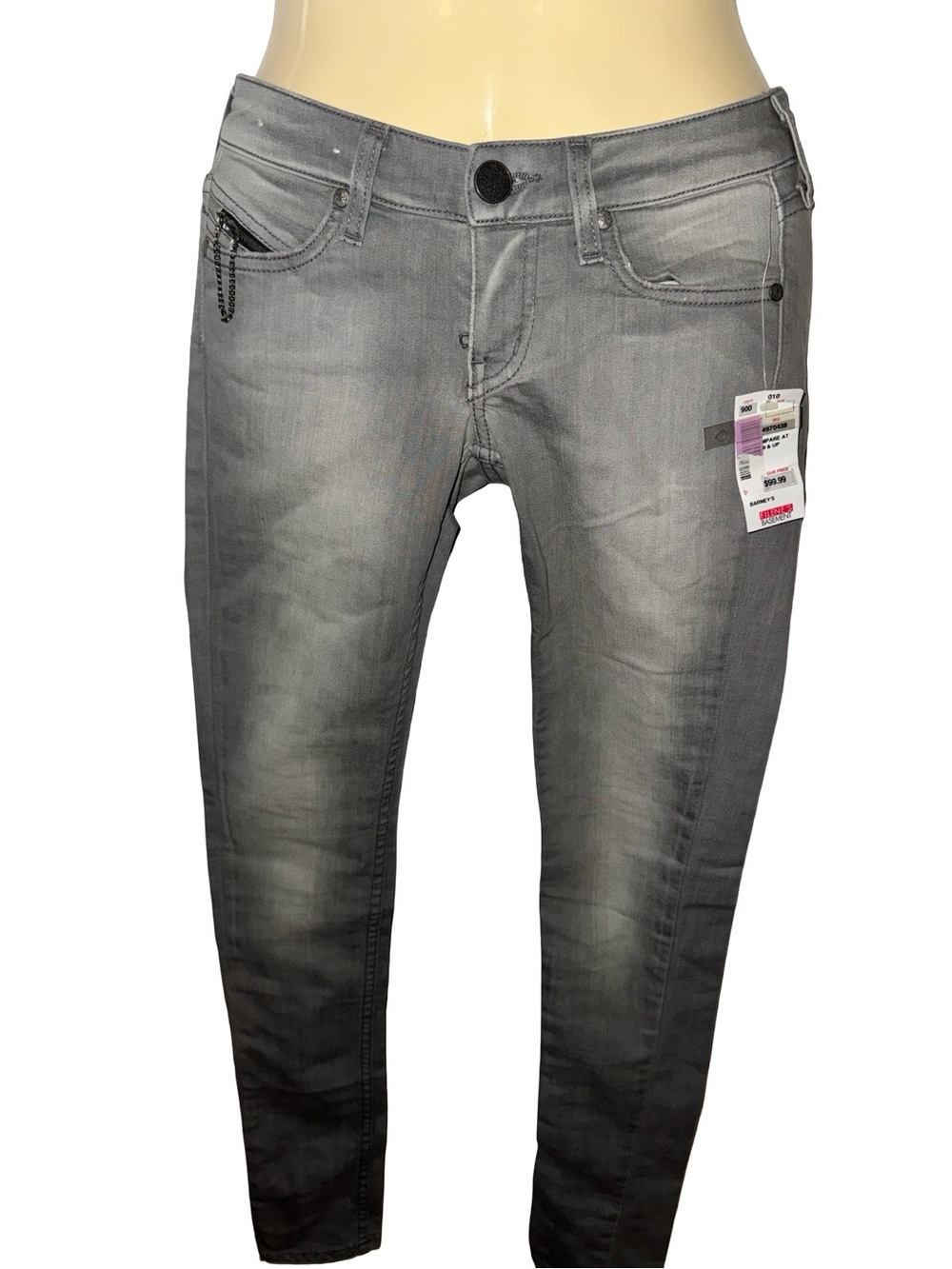 Women’s Grey Skinny Jeans — Stretch Slim Fit